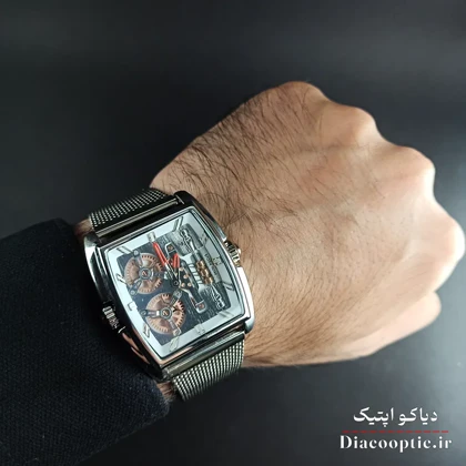 ساعت مچی مردانه اورجینال موتور ژاپن برند مینی فوکوس مدل Mf0322G.5 بند حصیری