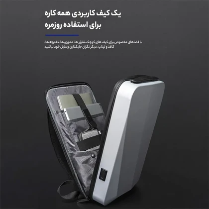 کوله پشتی لپتاپ Bange مدل BG-22201 با قفل و پورت USB