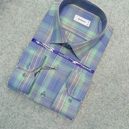 پیراهن طرحدار مردانه قواره ازاد ( قواره کلاسیک ) _ استین بلند