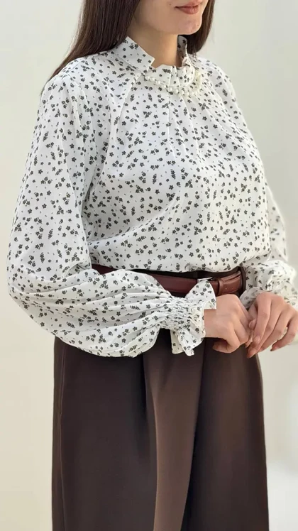 شومیز گل ریز