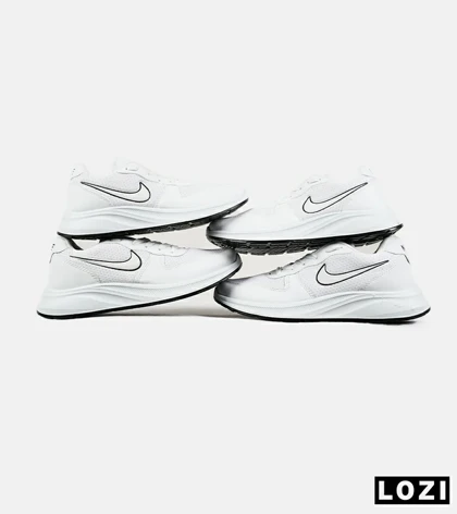 کفش کتانی مردانه و زنانه سفید NIKE air zoom مدل 7384