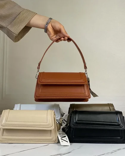 کیف دو دوخت چرم مصنوعی 1192