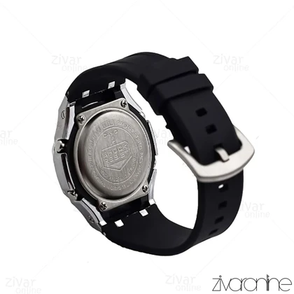 ساعت جی شاک GMA2100 مردانه قاب استیل سیلور مشکی 105842