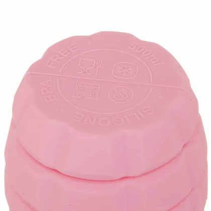 قمقمه سیلیکونی تاشو مدل Grenade ظرفیت 0.5 لیتر