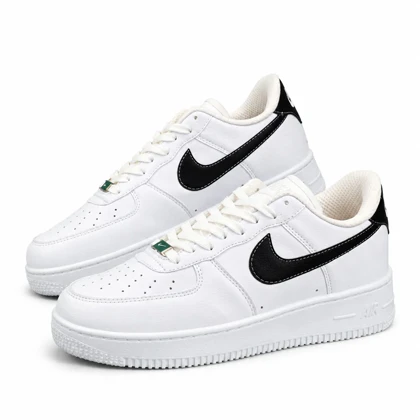 کفش کتانی مردانه مدل نایک ایرفورس 1 سفید مشکی Nike air force