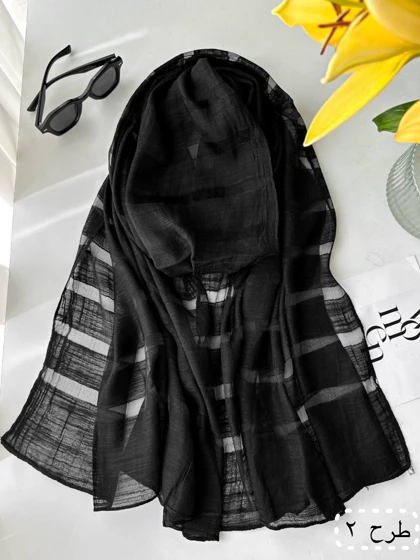شال ویسکوز مشکی