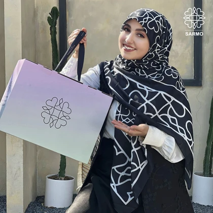 روسری نخ پنبه سارمو