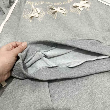 بلوز شلوار دخترانه طرح بند پاپیونی تنیجری