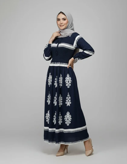 پیراهن ساحلی وارداتی طرح نقشینه 7309