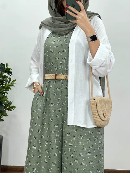 سرهمی شکوفه همراه با کمربند 4