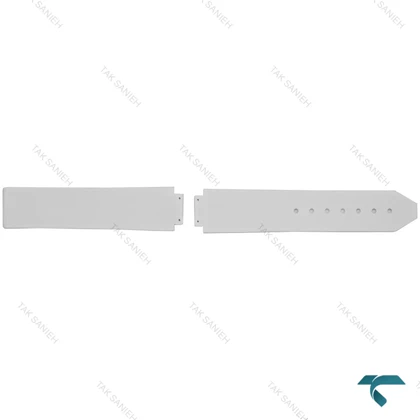 بند سفید ساعت هابلوت زنانه جنس رابر Hublot-Strap-8172-L