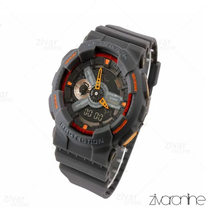 ساعت جی شاک GA-100TS مردانه دو زمانه طوسی مشکی 102721