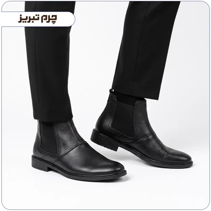 نیم بوت مردانه چرم اصل برهان