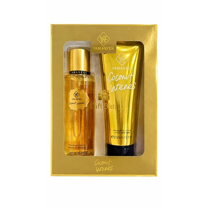 ست هدیه بادی میست و لوسیون بدن یامانفن مدل Coconut Intense