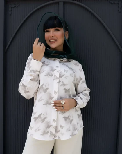 شومیز مزونی پروانه 3292