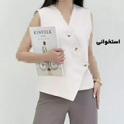 وست کرپ زنانه جلو دکمه