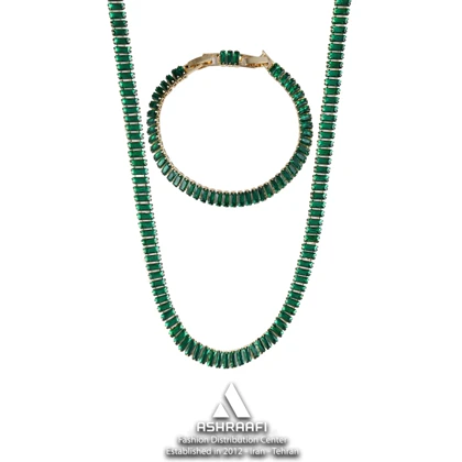 ست دستبند و گردنبند تنیسی Tennis Necklace & Bracelet G01