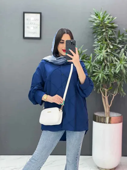 مانتو شومیزی لوزی دوزی