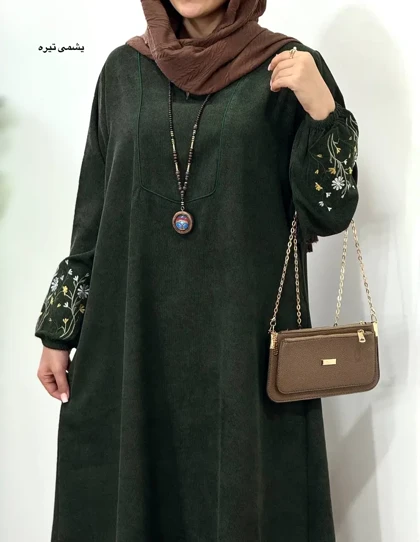 پیراهن مانتویی گلدوزی جانان 1