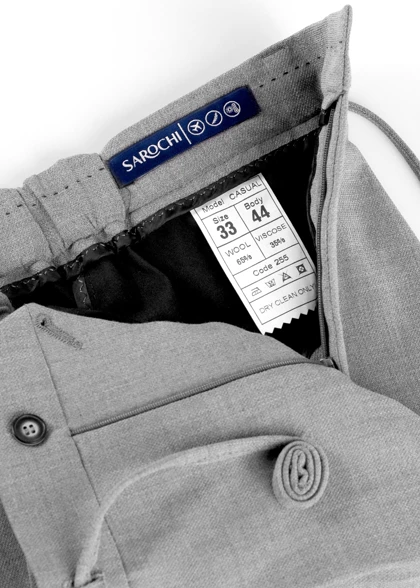 شلوار پارچه ای جاگر کمر طوسی