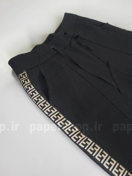 شلوار فوتر با نواردوزی