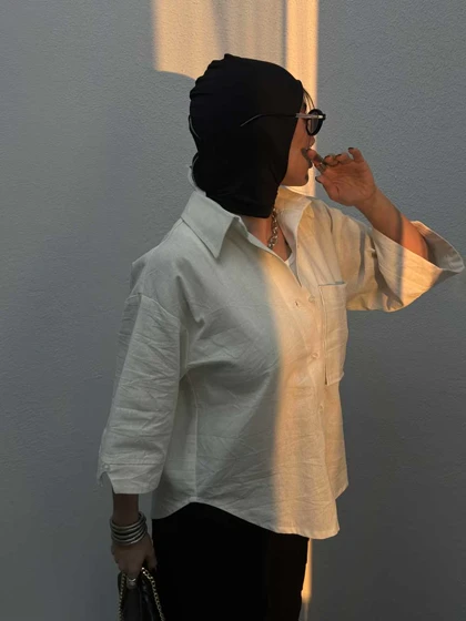 شومیز آستین دکمه