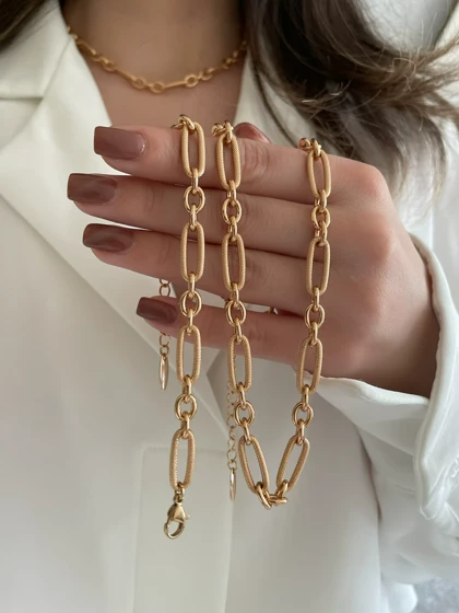 ست دستبند و گردنبند و گوشواره یورمن ژوپینگ