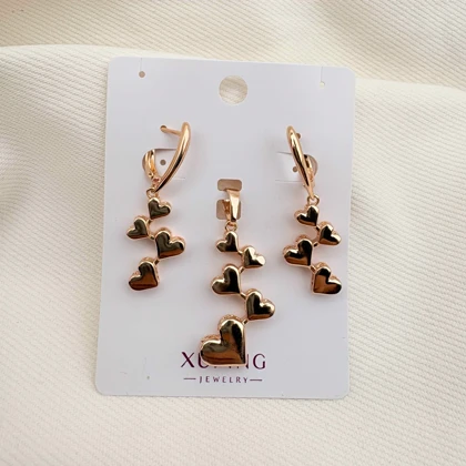 نیم ست قلب های پیاپی ژوپینگ بدون زنجیر