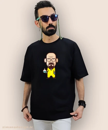 تیشرت لش مردانه و زنانه طرح بریکینگ بد شخصیت والتر وایت کد 884