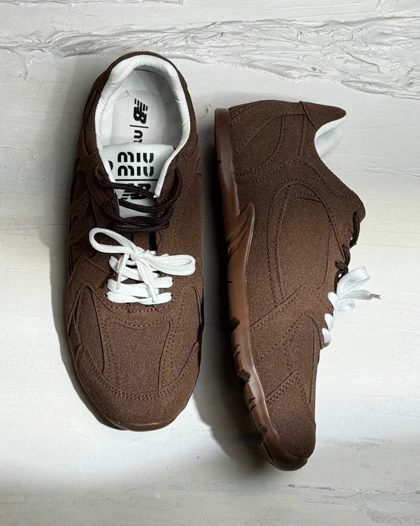 کتانی M.N قهوه ای کد 1200130