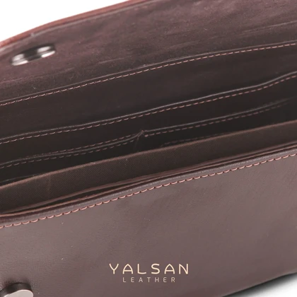 کیف دوشی و دستی چرم یلسان مدل هیراد کد 042-GL