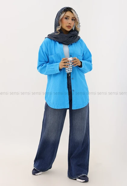 شومیز 2جیب کنفی کد1005090