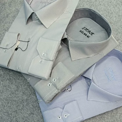 پیراهن استین بلند مردانه _ طرح راه راه قواره کلاسیک