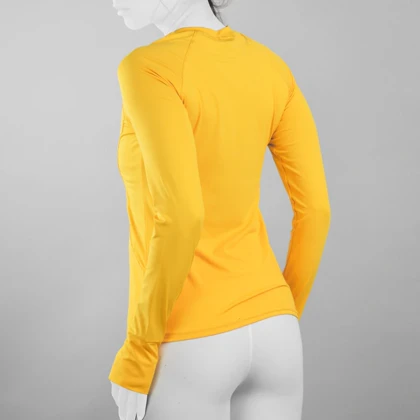 استرج آستین بلند ورزشی زنانه نایک مدل PY-2B2156 زرد