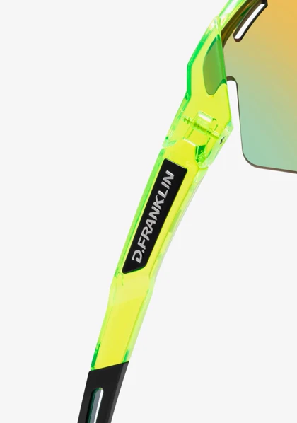 عینک آفتابی دی فرانکلین مدل D.franklin Thunder Fifty Neon Yellow / Gold Revo
