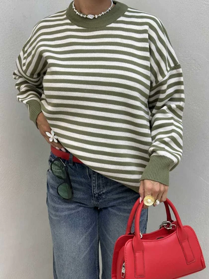 بلوز بافت راه راه