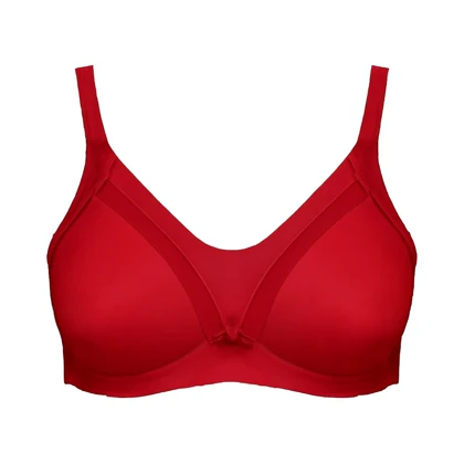 سوتین پرسی ساتن پرلون قرمز EMA کد 3610