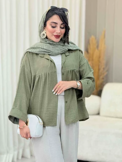 مانتو چین‌دار نیارا