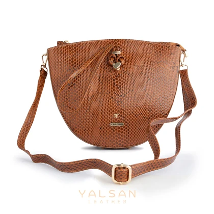 کیف دوشی و دستی زنانه چرم یلسان مدل گلوریا کد 089-MRV