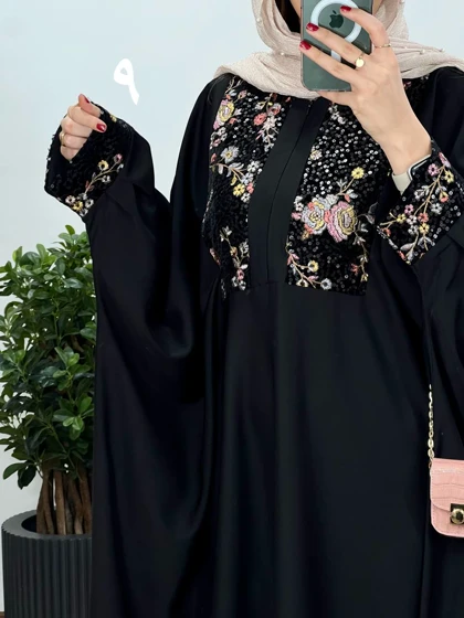 عبای بلند سوزندوزی اسرا 5
