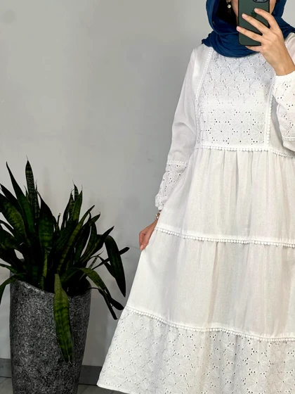 پیراهن مانتویی نیلسا