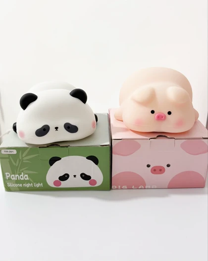 چراغ خواب سیلیکونی پاندا و خوک668
