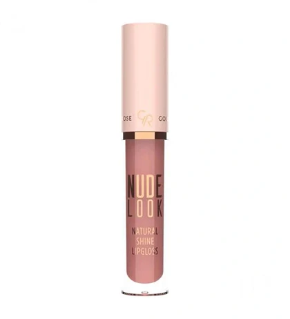لیپ گلاس گلدن رز, مدل Nude Look Natural Shine رنگ Peachy Nude شماره 04