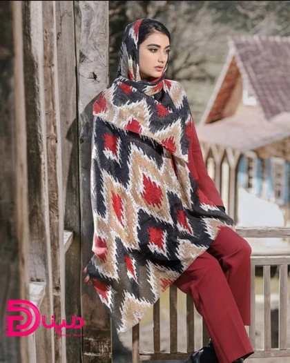 شال نخی آبرنگی