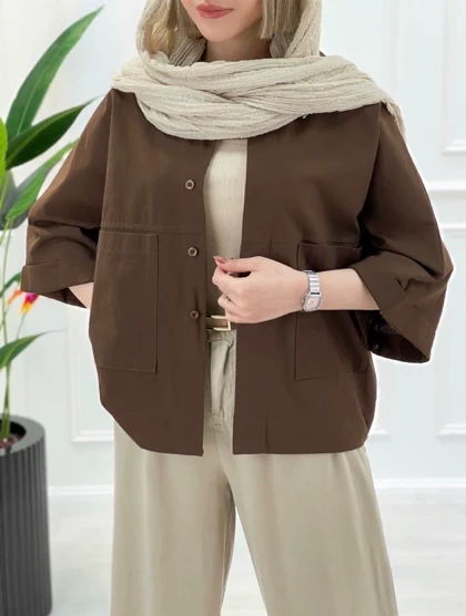 شومیز باکسی دوجیب مدل دلبهار | شومیز باکسی دوجیب مدل دلبهار کد 50263 کد 8120