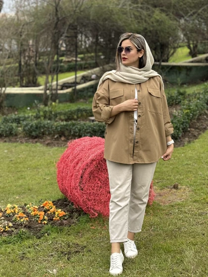 مانتو کتان بغل دکمه