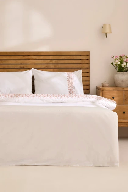 سرویس روتختی دو نفره Karaca Home مدل Merletto پنبه - سفید