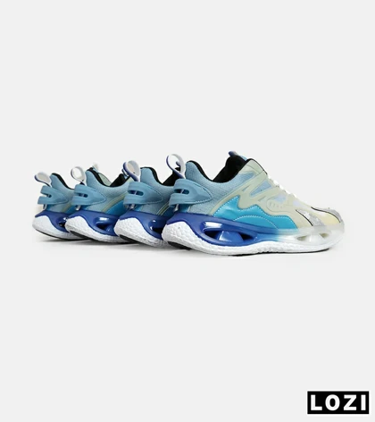 کفش کتانی مردانه آبی سفید ADIDAS Customize Run