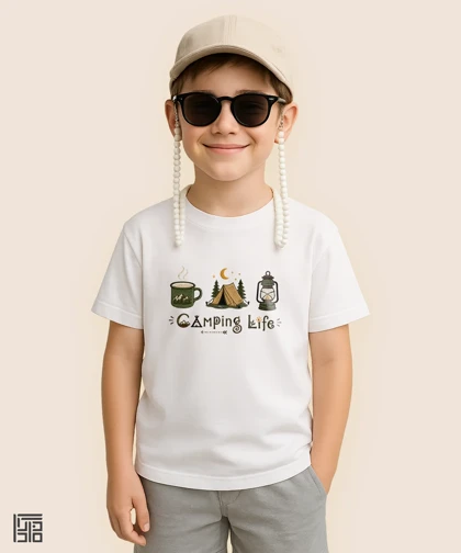 تیشرت بچگانه طرح زندگی کمپینگ Camping Life