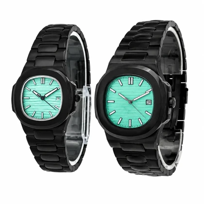 ساعت ست پتک فیلیپ ناتیلوس مدل Patek 7243-S مشکی صفحه تیفانی لوکس